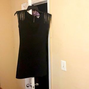 Black dress-tight fitting